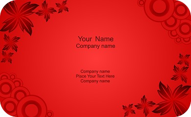 Image showing Illustration of  template card company label with name