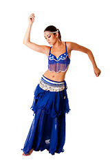 Image showing Arabic belly dancer