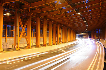 Image showing city traffic at night