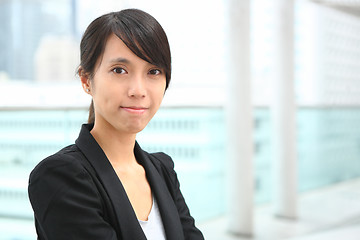 Image showing young asian business woman