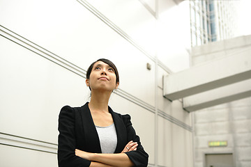 Image showing young asian business woman