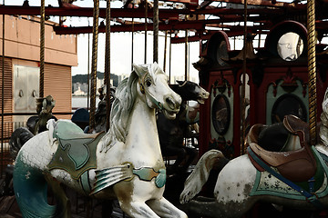 Image showing discarded merry go around