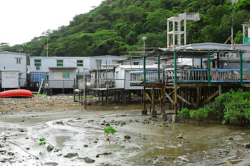 Image showing Tai O fishing village with stilt house in Hong Kong