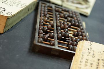 Image showing abacus in old shop