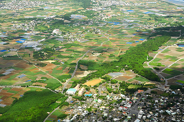 Image showing aerial photo of okinawa japan