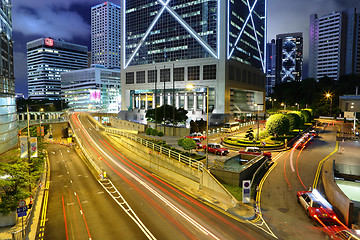 Image showing city traffic at night