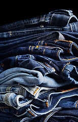 Image showing Old Blue Jeans