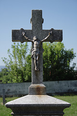 Image showing crucifix and blue sky