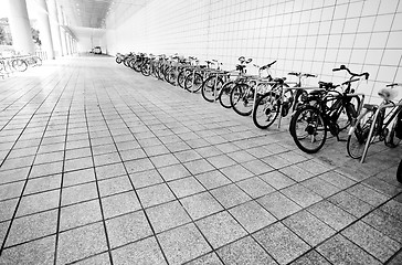 Image showing Bike parking area