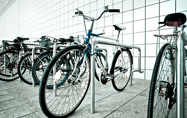 Image showing Bike parking area