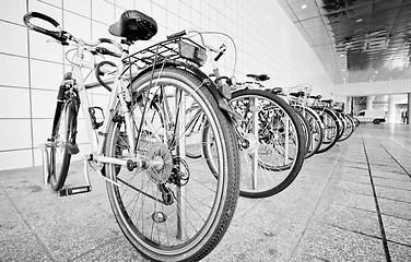 Image showing Bike parking area