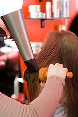 Image showing Hair drying