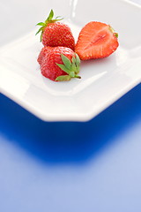 Image showing Strawberry on plate