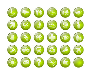 Image showing symbols icons web