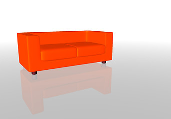 Image showing Red Sofa