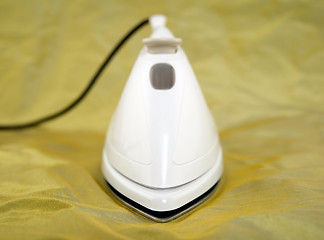 Image showing Closeup of white electric iron
