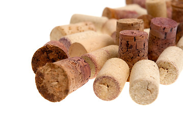 Image showing Corks from bottles guilt