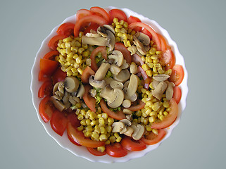 Image showing Mushrooms salad