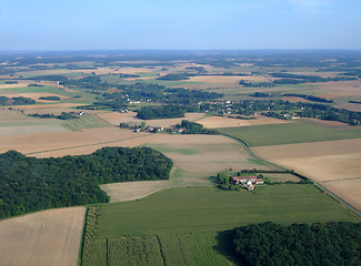 Image showing Aerial view of South Loiret department