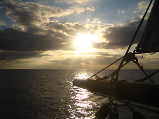 Image showing Sailors sunset