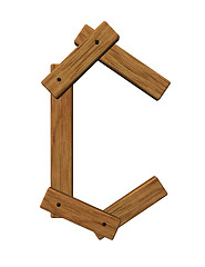 Image showing wooden c
