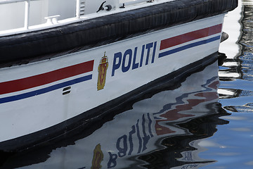 Image showing Police boat