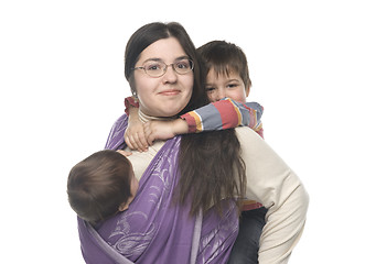 Image showing Mother with her children