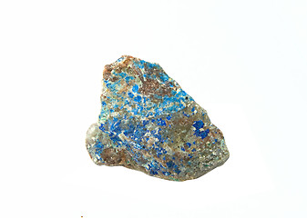 Image showing Azurite over white