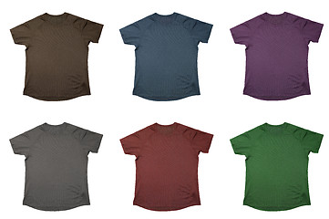 Image showing Six t-shirts