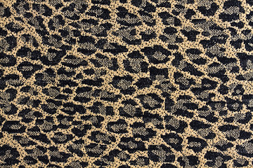 Image showing Leopardskin Pattern fabric background 