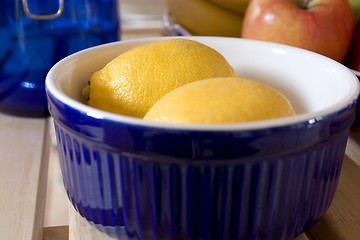 Image showing Lemons in a Bowl