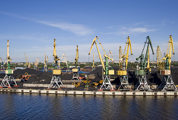 Image showing Industrial freight port