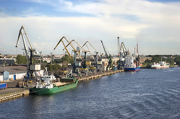 Image showing Industrial freight port