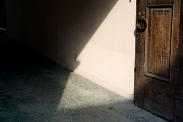 Image showing Old fashioned door
