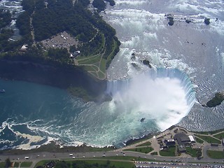 Image showing niagra falls arial shot