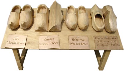 Image showing Wooden shoes- few models