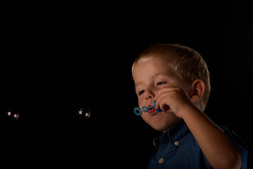 Image showing Soap bubbles fun