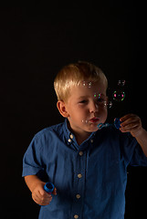 Image showing Soap bubble fun