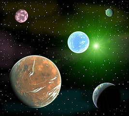 Image showing space landscape