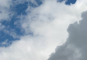 Image showing diagonal dark and white clouds