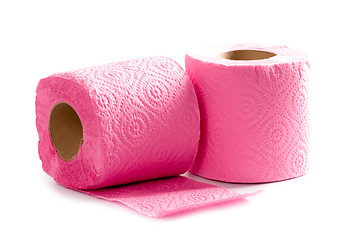 Image showing two toilet paper rolls 