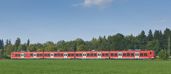 Image showing red train