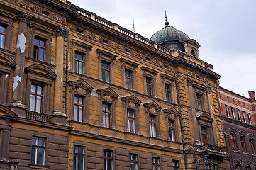 Image showing Historic buildings in Krakow.