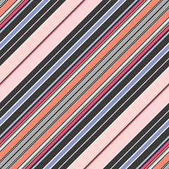 Image showing Seamless diagonal grey-blue-pink pastel pattern