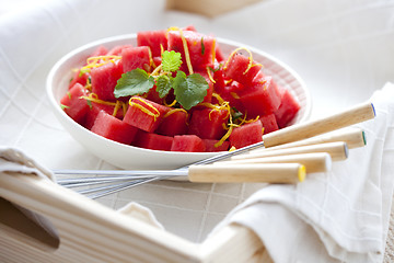 Image showing watermelon salad