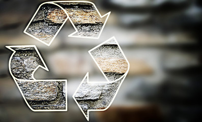 Image showing Recycle symbol .