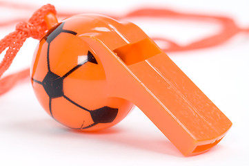 Image showing orange whistle