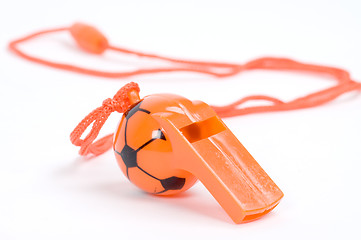 Image showing orange whistle