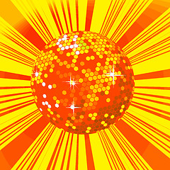 Image showing Disco ball background
