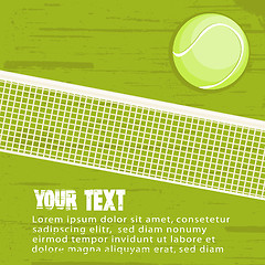 Image showing Grunge tennis background